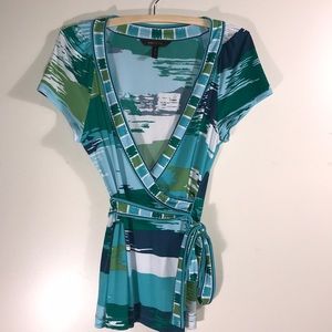 BCBG Max Azria wrap shirt